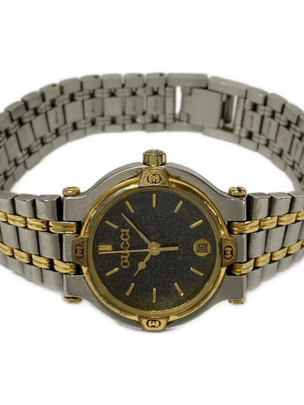 GUCCI - 9000L 0****** Silver Gold Women's Wrist Watch - Picture 2 of 5